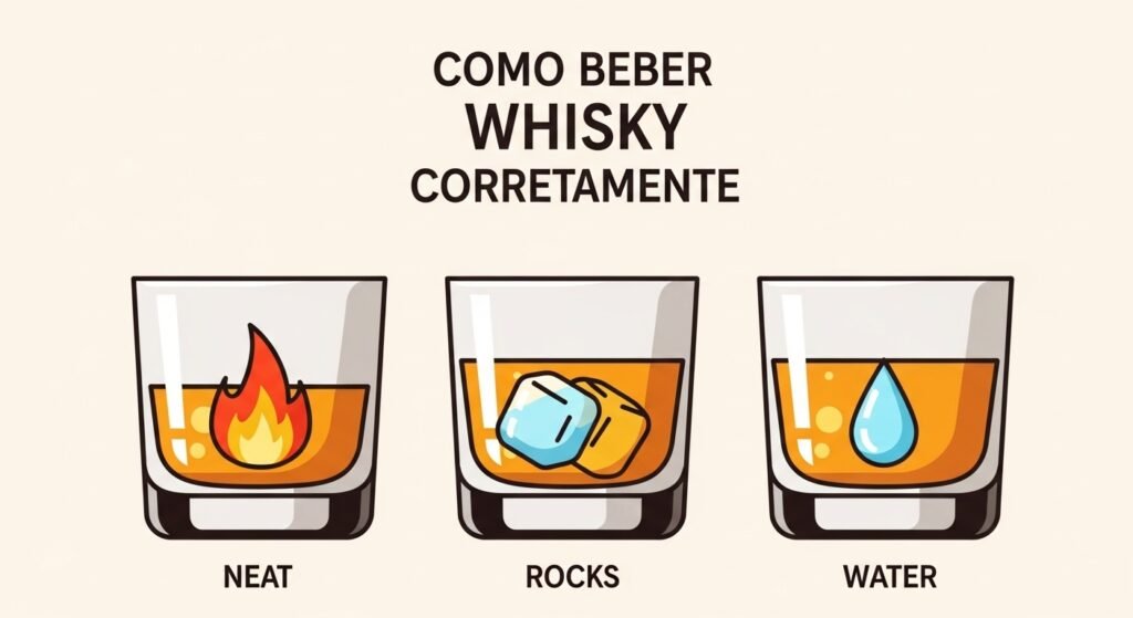 Como Beber Whisky Corretamente: Gelo, Água ou Puro?